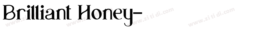 Brilliant Honey字体转换